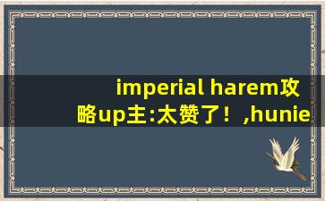 imperial harem攻略up主:太赞了！,huniepop全成就攻略